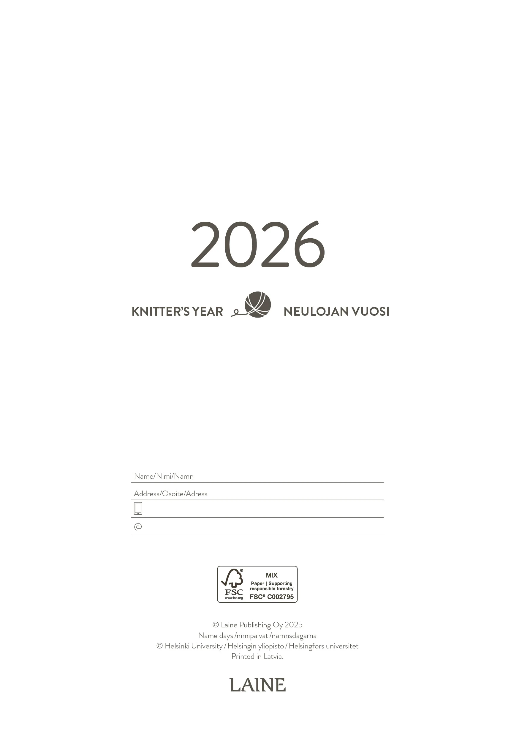 Knitter’s Year 2026 Weekly Planner - Image 7